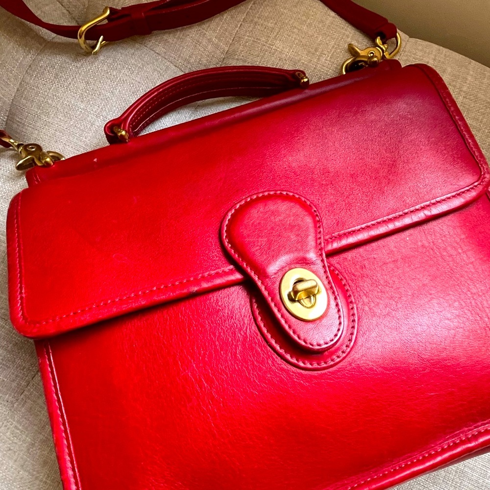 Vintage Coach Leather Willis Bag